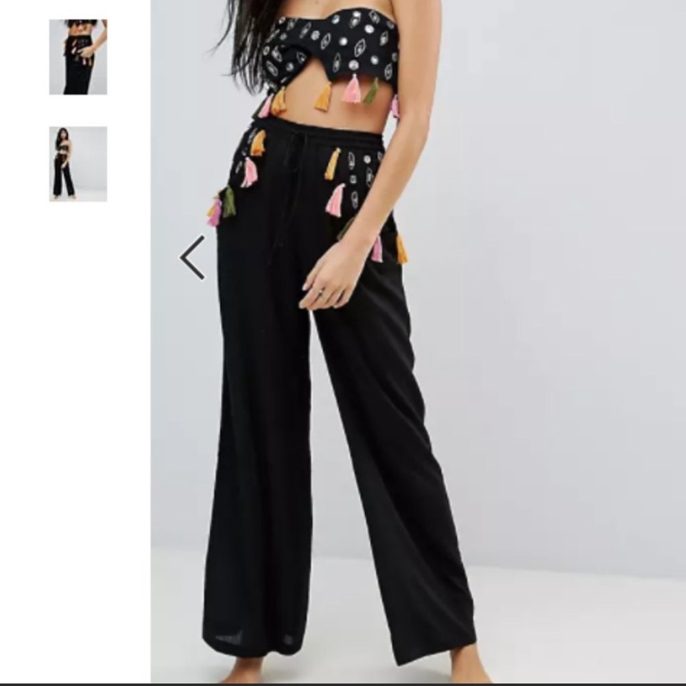 ASOS Premium Pom Pom Mirror Embroidered SET